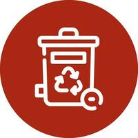 Trash Bin Creative Icon Design vector