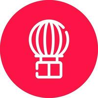 Hot Air Balloon Creative Icon Design vector