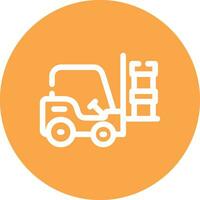 Forklift Creative Icon Design vector