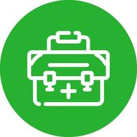 First Aid Kit Creative Icon Design vector