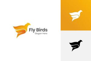 falcon Flying Bird Logo icon design. abstract eagle design template vector illustration