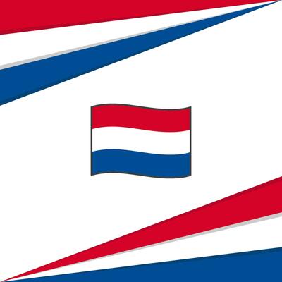 Netherlands Flag Abstract Background Design Template. Netherlands Independence Day Banner Social Media Post. Netherlands Design