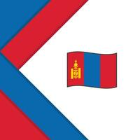 Mongolia Flag Abstract Background Design Template. Mongolia Independence Day Banner Social Media Post. Mongolia vector