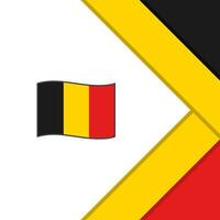 Belgium Flag Abstract Background Design Template. Belgium Independence Day Banner Social Media Post. Belgium Cartoon vector