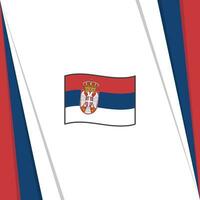 Serbia Flag Abstract Background Design Template. Serbia Independence Day Banner Social Media Post. Serbia Banner vector