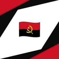 Angola Flag Abstract Background Design Template. Angola Independence Day Banner Social Media Post. Angola vector