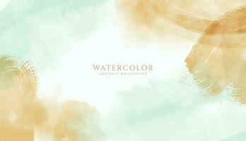 Abstract horizontal watercolor background. Neutral light colored empty space background illustration vector