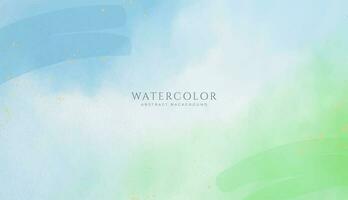 Abstract horizontal watercolor background. Neutral light colored empty space background illustration vector