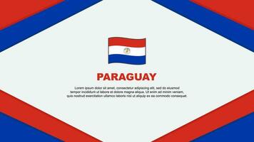 paraguay bandera resumen antecedentes diseño modelo. paraguay independencia día bandera dibujos animados vector ilustración. modelo