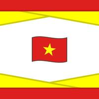 Vietnam bandera resumen antecedentes diseño modelo. Vietnam independencia día bandera social medios de comunicación correo. Vietnam vector