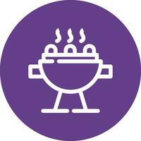 Grill Creative Icon Design vector