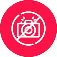 No Camera Creative Icon Design vector