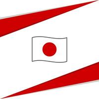 Japan Flag Abstract Background Design Template. Japan Independence Day Banner Social Media Post. Japan Design vector