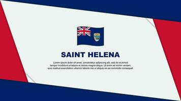 Saint Helena Flag Abstract Background Design Template. Saint Helena Independence Day Banner Cartoon Vector Illustration. Saint Helena Independence Day