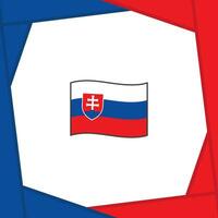 Slovakia Flag Abstract Background Design Template. Slovakia Independence Day Banner Social Media Post. Slovakia Independence Day vector