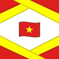 Vietnam Flag Abstract Background Design Template. Vietnam Independence Day Banner Social Media Post. Vietnam Template vector