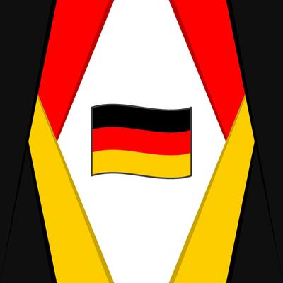 Germany Flag Abstract Background Design Template. Germany Independence Day Banner Social Media Post. Germany Design
