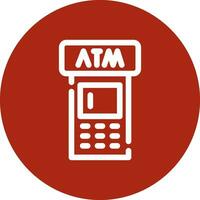 ATM Machine Creative Icon Design vector