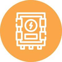 Electrical Panel Creative Icon Design vector