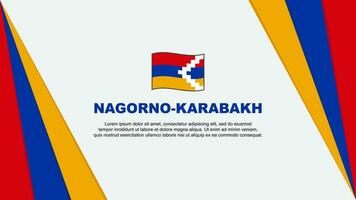 nagorno Karabaj bandera resumen antecedentes diseño modelo. nagorno Karabaj independencia día bandera dibujos animados vector ilustración. nagorno Karabaj bandera