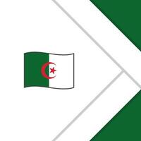 Algeria Flag Abstract Background Design Template. Algeria Independence Day Banner Social Media Post. Algeria Cartoon vector