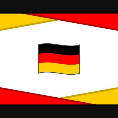 Germany Flag Abstract Background Design Template. Germany Independence Day Banner Social Media Post. Germany Vector