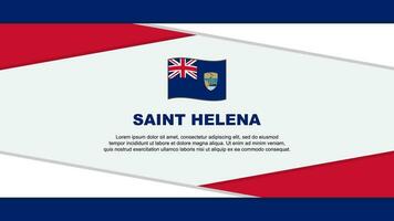 Saint Helena Flag Abstract Background Design Template. Saint Helena Independence Day Banner Cartoon Vector Illustration. Saint Helena Vector