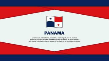 Panama Flag Abstract Background Design Template. Panama Independence Day Banner Cartoon Vector Illustration. Panama Vector