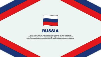 Russia Flag Abstract Background Design Template. Russia Independence Day Banner Cartoon Vector Illustration. Russia Template