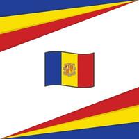 Andorra Flag Abstract Background Design Template. Andorra Independence Day Banner Social Media Post. Andorra Design vector