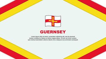 Guernsey Flag Abstract Background Design Template. Guernsey Independence Day Banner Cartoon Vector Illustration. Guernsey Template