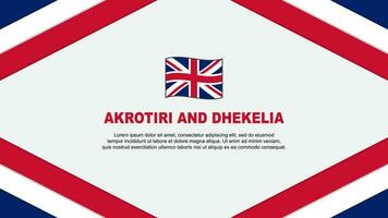 Akrotiri And Dhekelia Flag Abstract Background Design Template. Akrotiri And Dhekelia Independence Day Banner Cartoon Vector Illustration. Akrotiri And Dhekelia Template