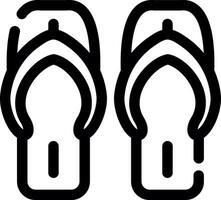 diseño de icono creativo de chanclas vector