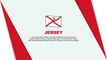 Jersey Flag Abstract Background Design Template. Jersey Independence Day Banner Cartoon Vector Illustration. Jersey Flag