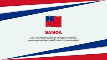 Samoa bandera resumen antecedentes diseño modelo. Samoa independencia día bandera dibujos animados vector ilustración. Samoa diseño