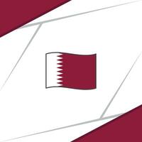 Qatar Flag Abstract Background Design Template. Qatar Independence Day Banner Social Media Post. Qatar Design vector