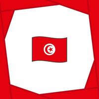 Tunisia Flag Abstract Background Design Template. Tunisia Independence Day Banner Social Media Post. Tunisia Banner vector