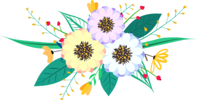 mazzo di fiori, floreale mazzo design. png