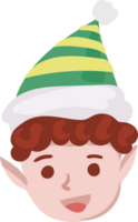 Cute christmas leprechaun character. Illustration for decoration. png