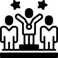 solid icon for proud vector