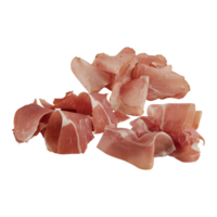 Frais jambon Bacon Couper en dehors isolé transparent Contexte png