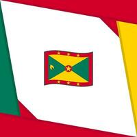 Grenada Flag Abstract Background Design Template. Grenada Independence Day Banner Social Media Post. Grenada Independence Day vector