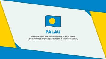 Palau Flag Abstract Background Design Template. Palau Independence Day Banner Cartoon Vector Illustration. Palau Independence Day