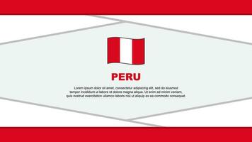 Peru Flag Abstract Background Design Template. Peru Independence Day Banner Cartoon Vector Illustration. Peru Vector