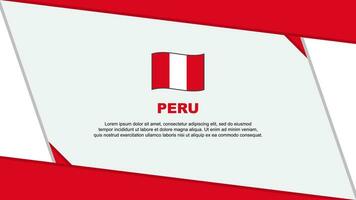 Peru Flag Abstract Background Design Template. Peru Independence Day Banner Cartoon Vector Illustration. Peru Independence Day