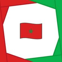 Morocco Flag Abstract Background Design Template. Morocco Independence Day Banner Social Media Post. Morocco Cartoon vector