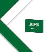 Saudi Arabia Flag Abstract Background Design Template. Saudi Arabia Independence Day Banner Social Media Post. Saudi Arabia Illustration vector