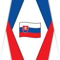 Slovakia Flag Abstract Background Design Template. Slovakia Independence Day Banner Social Media Post. Slovakia Design vector