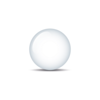 semplice e pulito bellissimo vettore sfera con bianca superficie su bianca sfondo e liscio ombra sfera, globo, pulsante, bolla, perla png