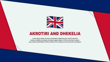 Akrotiri And Dhekelia Flag Abstract Background Design Template. Akrotiri And Dhekelia Independence Day Banner Cartoon Vector Illustration. Akrotiri And Dhekelia Independence Day